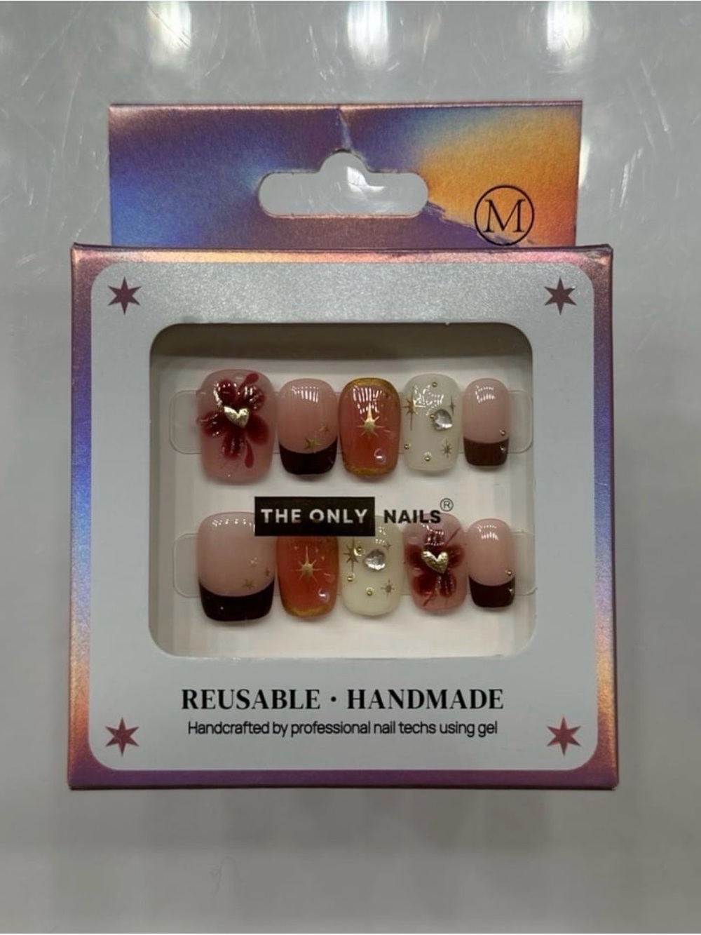 THE ONLY NAILS Reusable Handmade Gel Press On Nails (Ready To ship)